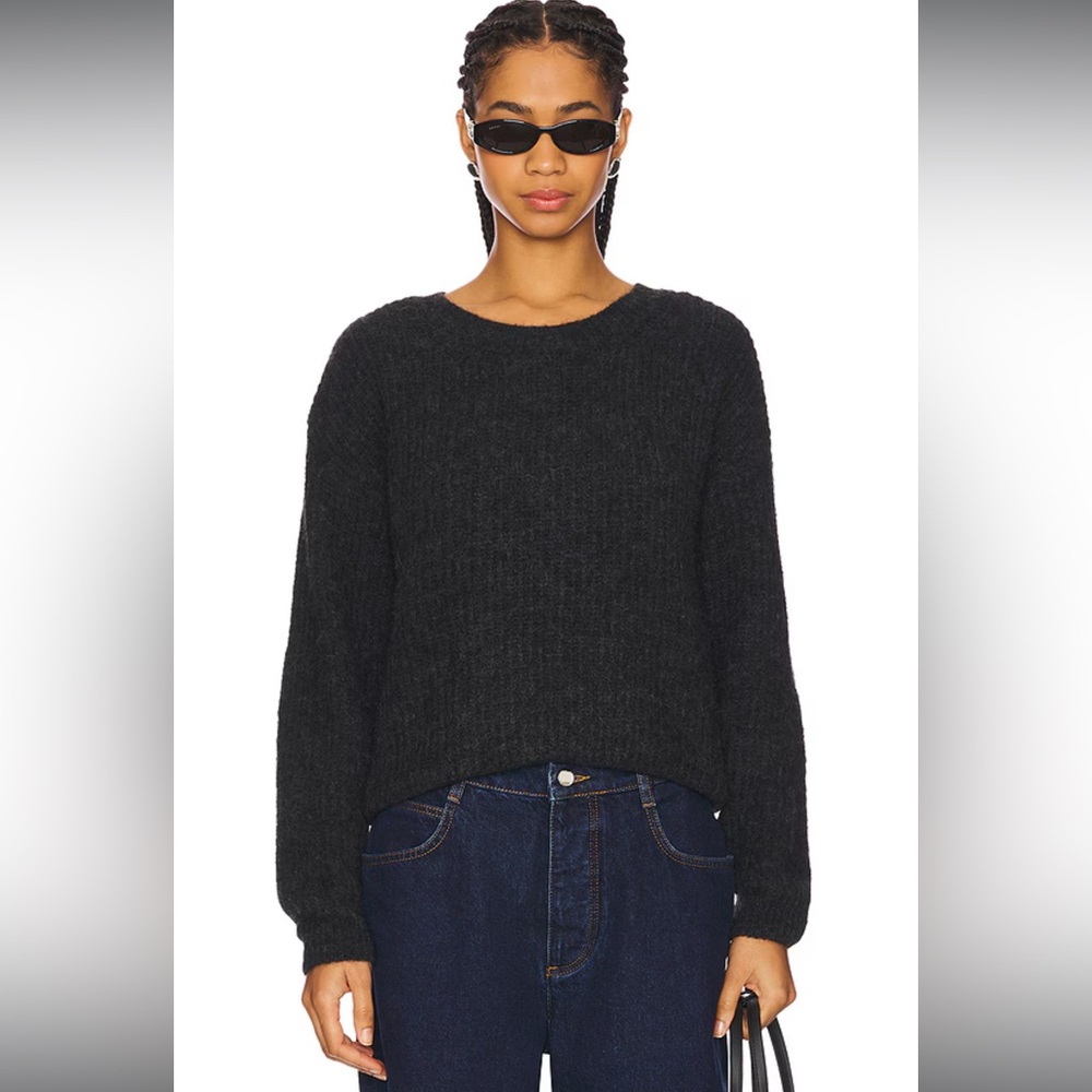 American Vintage Black Crew Neck Sweater
